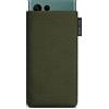 Adore June Classic Verde-Oliva Custodia compatibile con Galaxy S25 Ultra / S24 Ultra / S23 Ultra / S22 Ultra, Tessuto Resistente con Display di Pulizia Effetto