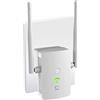 Sanyaa Amplificatore WLAN I 1.200 Mbit/s dual-band ripetitore WLAN I amplificatore internet ad alta portata, ripetitore con connessione LAN, presa, 867 Mbit/s 5 GHz + 300 Mbit/s 2,4 GHz, design compatto