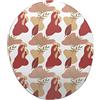 Bonamaison, Tappetino per mouse ergonomico con poggiapolsi, con stampa digitale, antiscivolo, per ufficio e casa, dimensioni: 20 x 23 cm