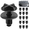 Xueniu 16 PZ Clip di Plastica per Coperchio Batteria Pannello Paracowl di Ritenzione LR024316 per Land Rover Range Rover Discovery Evoque Accessorio, Resistenti in Nylon Foro 9mm Fissaggi Rivestimento Presa