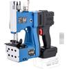 KATSU Tools KATSU FIT-BAT 823516 - Macchina per cucire portatile senza spazzole, senza fili, 18/21 V, 5 aghi da cucito, per tessuti, sacchetti, carta, sacchetti di plastica, senza batteria
