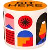 QEEBOO POUF OGGIAN S, SIT HERE ARANCIONE 46003SO