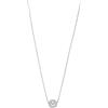 Emporio Armani Collana da donna, Collana con ciondolo in argento sterling, Argento (Silver)
