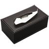 KINGFOM Porta fazzoletti in Pelle, 25 x 14 x 9.5CM,Marrone