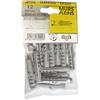 VYNEX Tassello scanalato Nylon 6x30 SC x50, Grigio, Taglia Unica