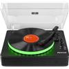 AUDIZIO RP162LED giradischi con led BT USB 33, 45 78 giri casse incorporate