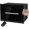 Kompatic HANA 40 KPHN40BIB Cappa aspirante Incasso, A++, 40 cm, Controllo gestuale, Touch, Telecomando, Modalità purificazione aria, 450 m³/h, LED dimmerabile, Regolazione temperatura colore, Nero