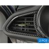 MIHUMOE Per Mazda CX-30 CX30 DM 2020-2025 2 pezzi in fibra di carbonio cruscotto presa d'aria copertura Trim decorazione interna auto