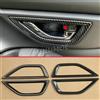MIHUMOE 4Pcs Car Interior maniglia della porta telaio circonda trim per Subaru Forester (SK) 2020 2021 2022 2023 2024 accessori in fibra di carbonio