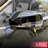 MIHUMOE 2 pezzi in acciaio inossidabile styling specchietto retrovisore auto finiture strisce per Subaru Forester SK Crosstrek XV 2018-2024 accessori