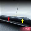 MIHUMOE Gonne laterali del corpo della portiera dell'auto cromate modanatura trim alla moda per Toyota Venza Harrier 2021 2022 2023 2024