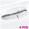 MIHUMOE Chrome Auto Maniglia Esterna Della Porta Striscia di Copertura Trim Per Il 2022-2025 C200 C300 Classe C Berlina W206 Estate S206