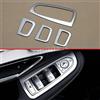 MIHUMOE Finiture di copertura del pannello degli interruttori della finestra della porta interna cromata opaca per Mercedes GLC Classe C X253 C253 W205 S205