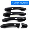 MIHUMOE Nero lucido Auto Keyless Maniglia Della Porta Copertura Telaio Adesivo Rivestimento Esterno Per Mercedes Benz CE GLC GLE Coupe EQC X253 C292 N293