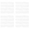 PATIKIL Letter Board da 3/4 Pollice, Solo Lettere, 7 Pz 1029 Lettere in Feltro per Letter Boards Universali per Lavagna Lettere in Plastica Cambiabile, Bianco