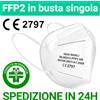 Polonord Adeste Mascherina filtrante FFP2 a 5 strati senza valvola. Confezione da 50 pezzi (mascherine imbustate singolarmente). DPI di Categoria III certificato CE 2797.