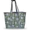 Fatto a mano Borsa da donna in cotone trapuntato borsa shopping a tracolla in cotone fatta...