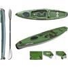 Tahe - Bic Sport Canoa Rigida Java Fishing 108946 + Pagaia Touring-1 Fissa TAHE / Bic Sport