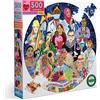 eeBoo International women's day cartone riciclato sul giorno Puzzle adulto 500 pezzi sulla donna-PZFINW