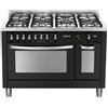 Lofra PNMD126GV+E/2Ci Cucina freestanding Gas Nero - PRONTA CONSEGNA