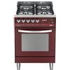 Lofra PR66GVT/C Cucina Electric,Natural gas Gas Borgogna - PRONTA CONSEGNA