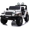 Baby Car Macchina Elettrica Jeep Wrangler Rubicon Bianca 12v di Baby Car