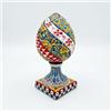 CERAMICHE CALTAGIRONE Pigna in Ceramica Decorata a Mano Multicolor L 18 cm x H 35 cm