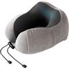 Good Nite Cuscino da Viaggio in Memory Foam Per Adulti, da Viaggio, in Aereo, Campeggio, Auto, Treno, Ufficio, Con Tappi per Le Orecchie, Maschera per Gli Occhi, Borsa per Il Trasporto, Grigio
