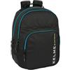 safta KELME IRON - Zaino scuola per bambini, ideale per bambini di diverse età, comodo e versatile, qualità e resistenza, 32 x 15 x 42 cm, Nero, M, Casual