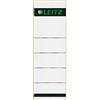 Leitz Etichette adesive per raccoglitori a leva in cartone con dorso da 80 mm, Formato corto e largo, 61,5 x 192 mm, Cartoncino, 16420085, Grigio, Confezione da 10