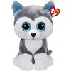 TY - Peluche - Beanie Boos - Cane Husky - Slush - Bianco e Grigio - Cagnolino con occhioni e Orecchie Glitter Azzurri - Il Morbido Pupazzo con Gli Occhi Grandi Scintillanti - 42 Cm - 37069