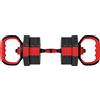SPORTNOW Set Pesi Palestra 6 in 1 Multifunzione da 20kg Totali in Plastica e Sabbia, 125x18x18 cm, Rosso | Aosom Italy