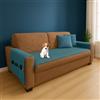Farè - Runner Copriseduta Divano Impermeabile con Copribraccioli e Tasche Organizer - Copridivano Universale Antimacchia - Ideale per cani, gatti e bambini - Armor Polvere