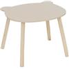 ATMOSPHERA Tavolo per Bambini Douceur Beige, D60 cm, Tavolino Rotondo, Robusto e Sicuro, Ideale per Attività e Gioco