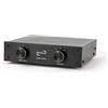 Dynavox AMP-S Pro, interruttore amplificatore e altoparlante in metallo, per amplificatori stereo e surround, collegamento tramite spina a banana o connettore a clip, nero
