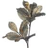GOODWILL Ramo Foglie Magnolia 88 Cm Oro Verde