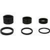 Cervus 6 distanziali in Carbonio, Colore Nero, da 2 mm, 3 mm, 5 mm, 10 mm, 15 mm, 20 mm