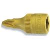Hazet 8507-Pz3 Inserto Chiave a Bussola per Giraviti, Oro, Attacco Quadro, Cavo, 6.3 mm 1/4 di Pollice