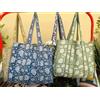 Fatto a mano Borsa grande reversibile all'ingrosso in cotone trapuntato stampato borsa per...