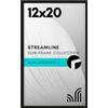 Americanflat, Cornice portafoto con plexiglass lucido, 30,5 x 50,8 cm, collezione Streamline, con bordo sottile, per esposizione a parete, con accessori per appenderla, nero