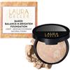 Laura Geller Beauty LAURA GELLER Fondotinta in Polvere Baked Balance-n-Brighten (Porcelain) - Correzione del Colore, Coprenza Modulabile da Leggera a Media, Fondotinta Matte Effetto Semi-Opaco