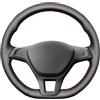 MEWANT Coprivolante Su Misura da Cucire per Golf 7 Mk7 Neue | Golf 7 Mk7 Neue / Polo Traspirante Per Volanti Riscaldati Resistente