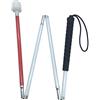 VISIONU Alluminio Bastone Bianco Pieghevole per Non Vedenti 4 Sezioni e Punta Roller per i Bambini 100cm(39.37 Pollice)