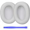 MMOBIEL Cuscinetti Auricolari di Ricambio per Sony WH-1000XM6 Noise Cancelling Cuffie di MMOBIEL - Memory Foam e Protein PU Cuscinetti - Padiglioni Cuffie - Argento