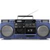 MEDION Registratore a cassette P66538 (ghetto blaster retrò con lettore CD, anni '80, grande, USB, SD, CD, cassetta MC, antenna telescopica radio DAB+, Bluetooth, piastra per cassette