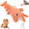 TOGETDREAM Aragosta Giocattolo Interattivo Per Cani, Giocattolo Interattivo per Canis Robusto Peluche per Animali Domestici Gioco Morbido in Movimento Peluche con Movimento Elettrico per Gatti Cani