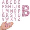 SHINEOFI 4fogli Lettere Adesivo Alfabeto in Strass Adesivi Glitterati Decorativi Adesivi Lettere Alfabeto per Fai da Te