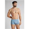 Intimissimi Boxer In Microfibra Con Logo Azzurro