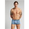 Intimissimi Boxer In Cotone Superior Con Logo Azzurro