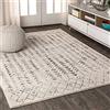 Jonathan Y MOH210A-8 Ziri Maroccan Geometric Interior Area Tappeto, Bohémien, scandinavo, Pulizia Facile Minimalista, Camera da Letto, Soggiorno, Non spargimento, Crema/Grigio, 240 cm X 300 cm